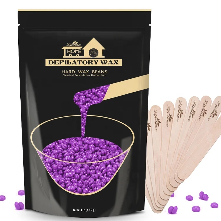 Lifestance Factory Direct Sale Salon Quality Wax Beads Wholesale Depilatory Wax Hard Wax Beans Bulk 450g