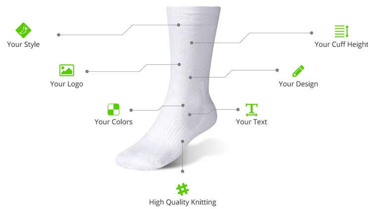 Mockup Free Factory directly high quality athletic custom sport socks with logo