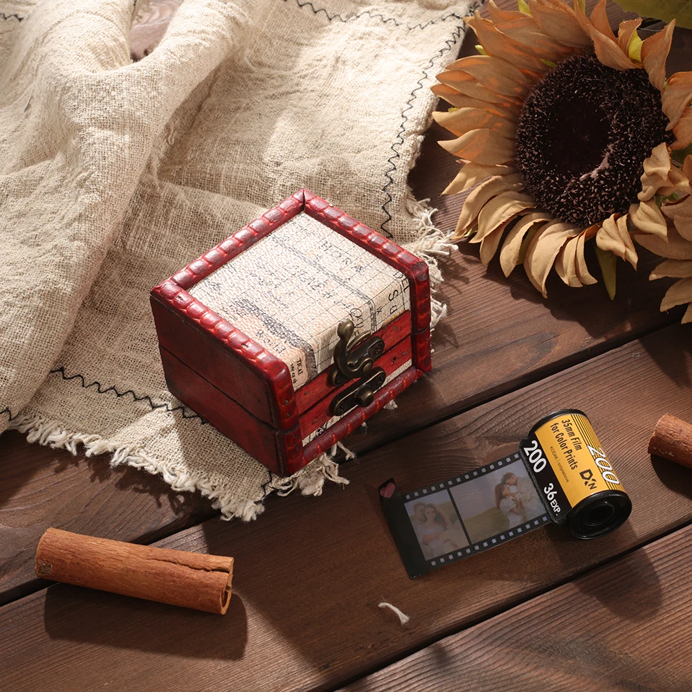 Fashion Film Keychain Wood Boxes Cheap Price Vintage Wooden Box For Gift