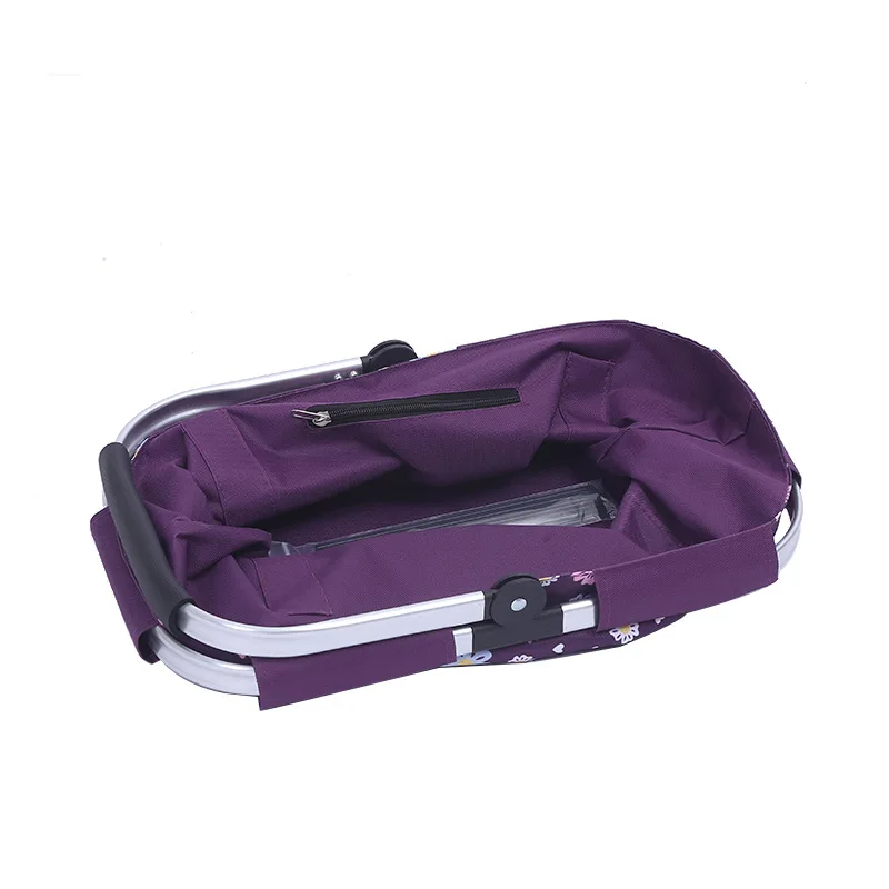 Wholesale Insulation Outdoor Picnic Foldable Supermarket Shopping Carrying Baskets Home Storage Basket