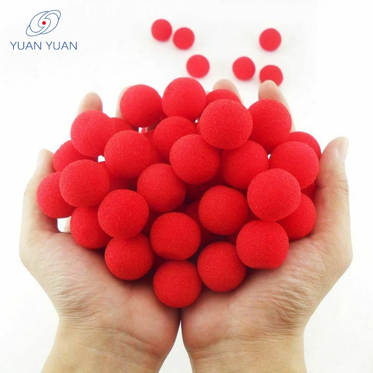 Popular Finger Sponge Ball Magic Tricks Classical Magician Illusion Comedy Close-up Stage Card Sponge Foam Ball