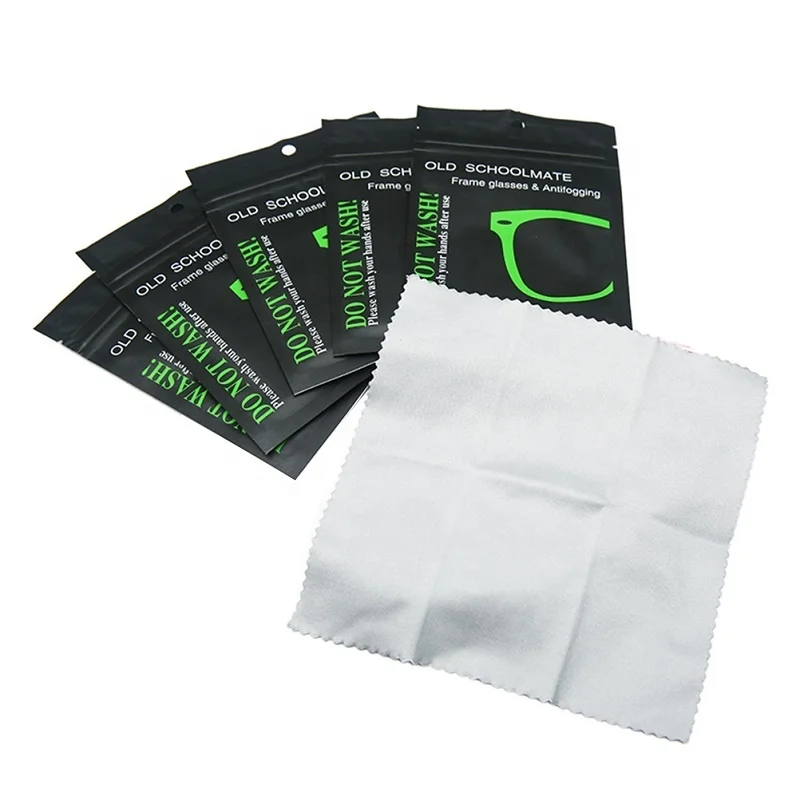 Reusable Anti-Fog Glasses Wipes Suede Pre-moistened Antifog Lens Cloth Defogger Eyeglass Wipe Eye Glasses Prevent Fogging Cloth