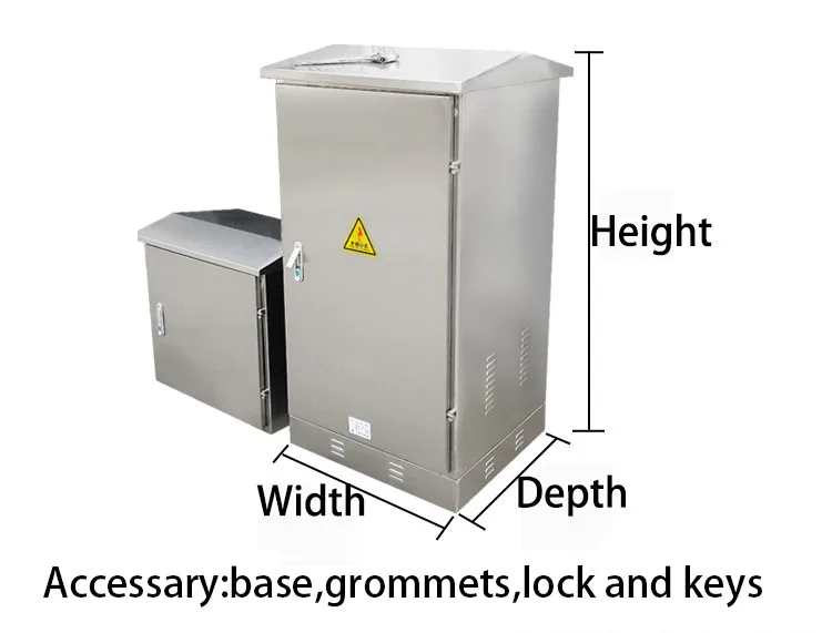 Outdoor stainless steel network cabinet floor server rack wall-mounted power amplifier cabinet switch cabinet