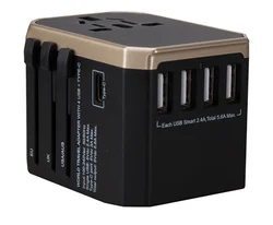 4USB выход 5.6A многонациональных Универсальный адаптер оснащен интеллигентая (ый) Type-C3.0A зарядное устройство подарок сделанный на