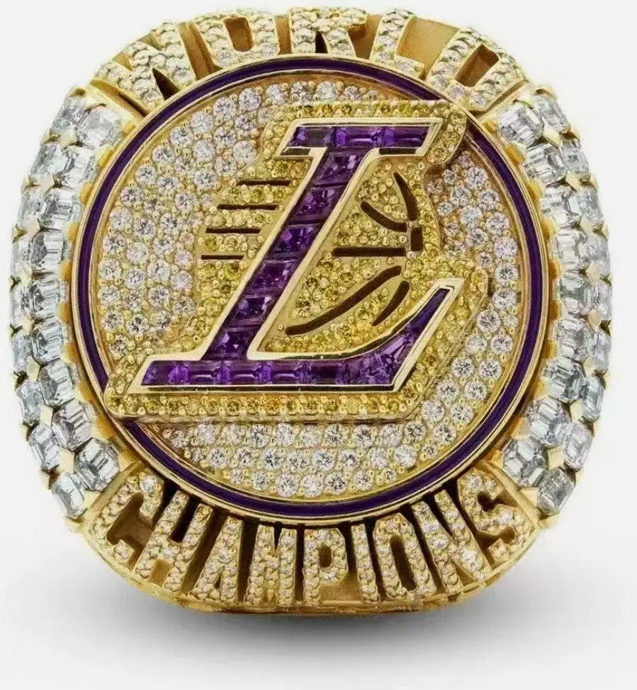 Кольцо 2022 Los Angeles Lakers Championship позолоченное кольцо из цинкового сплава в форме буквы модная коллекция универсальное