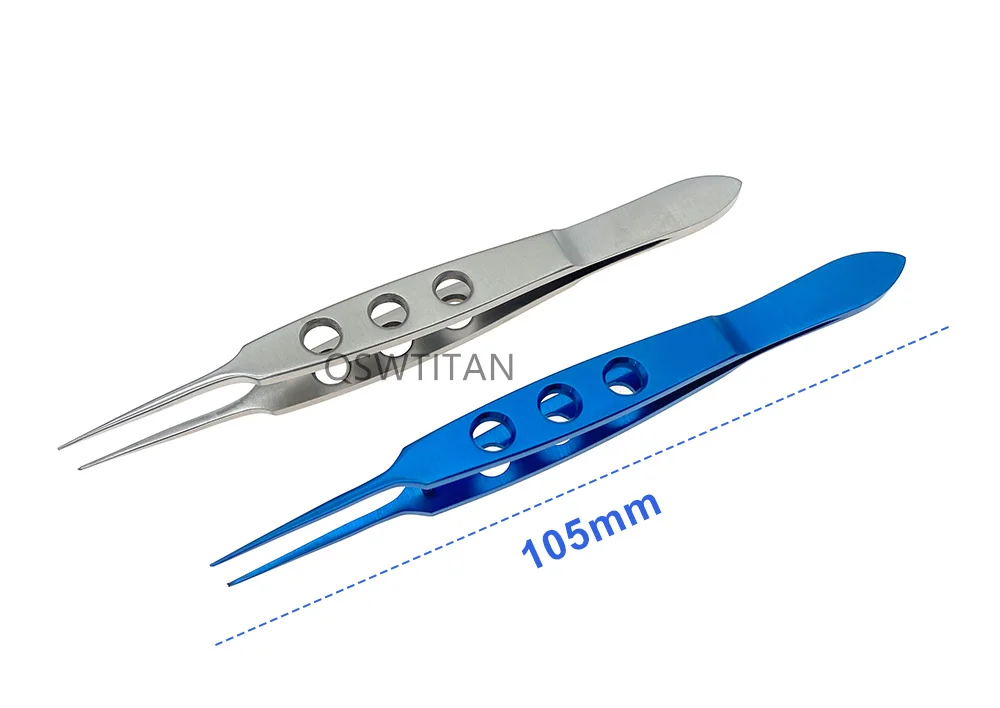 Ophthalmic Forceps with Teeth Surgical Tweezers Titanium/Stainless steel Ophthalmic Surgical Instrument
