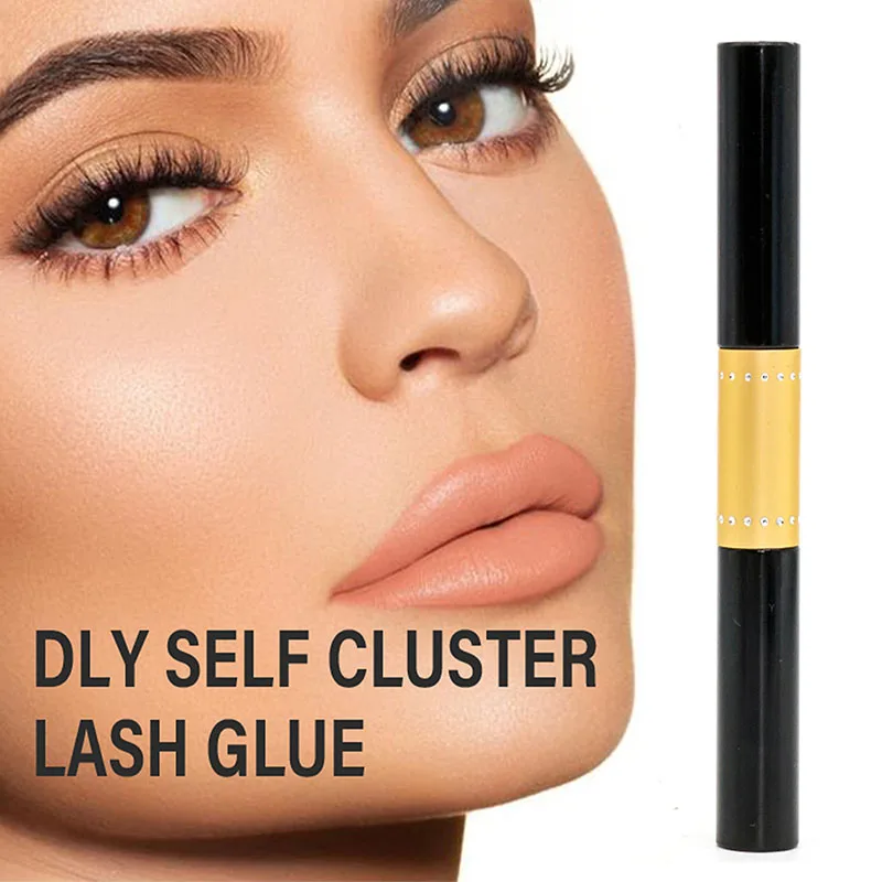 2 in 1 Cluster Eyelashes Glue Strong Hold Comfortable Gentle Formula DIY Lash Extension Bond Seal