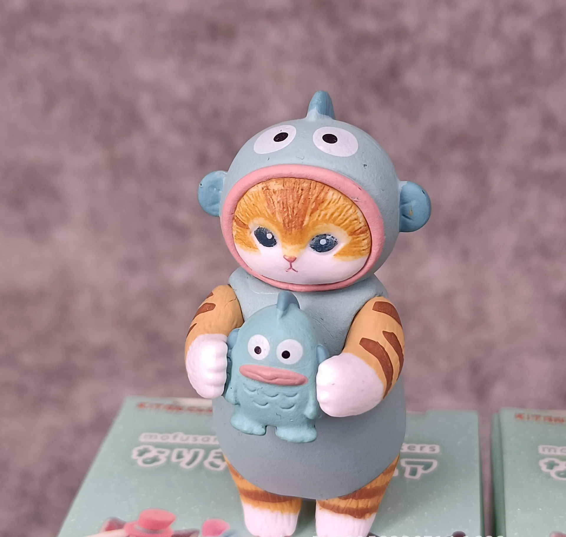 DHF1100 Wholesale kawaii cartoon Pompompurin Kuromi Melody&mofusand series figure toys anime Hangyodon figure gift