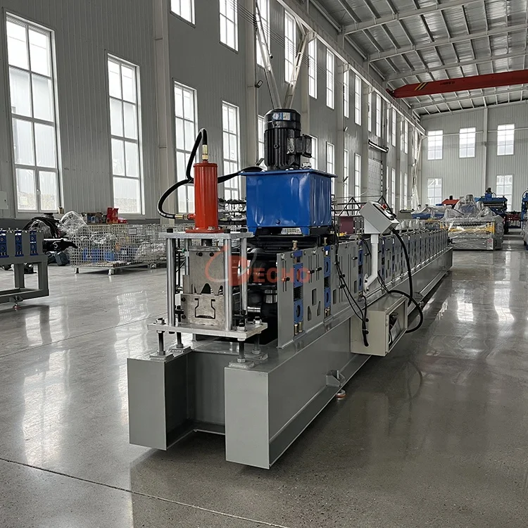 Heavy Duty Storage Rack Pallet Step Beam Roll Forming Machine Shelf Frame Forming Machine For Supermarket