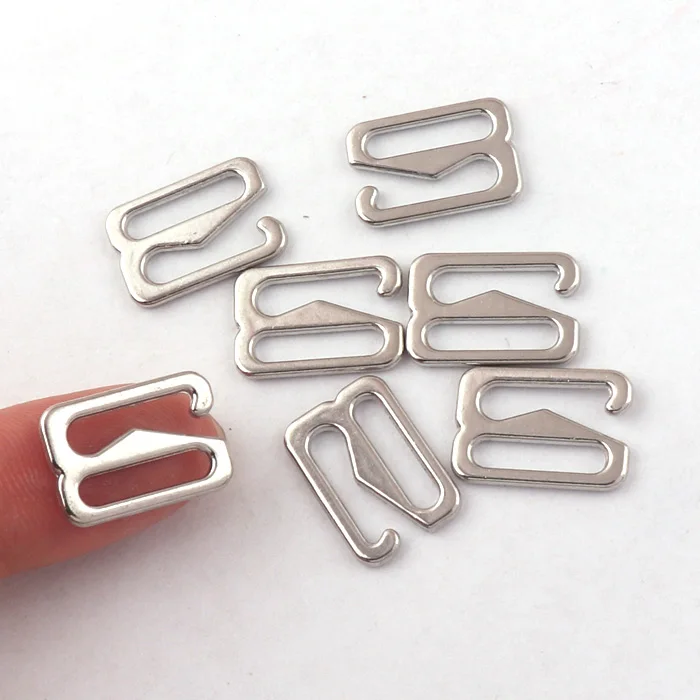 Silver Metal 12mm G Hook Zinc Alloy For Strap Webbing Bra Adjustable Sports watch accessories G Hook Buckle