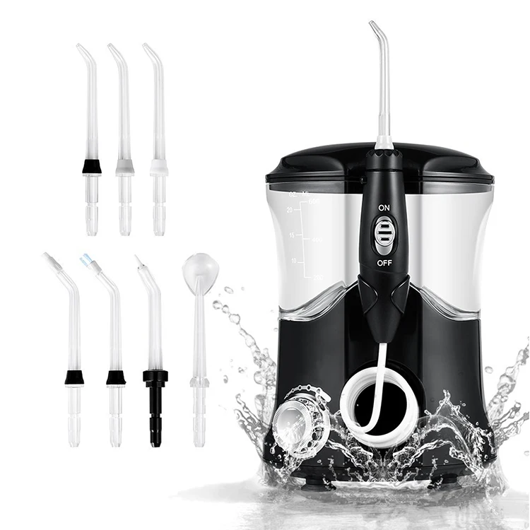 Family Care Professional Countertop 600ml Complet Set Dental Oral Irrigator 10 Models Water Flosser