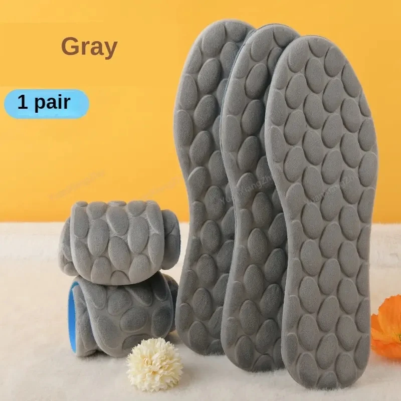 2024 Winter Warm Cotton Insole for Shoes Plush Snow Boots Shoe Sole Thermal Insert Sports Running