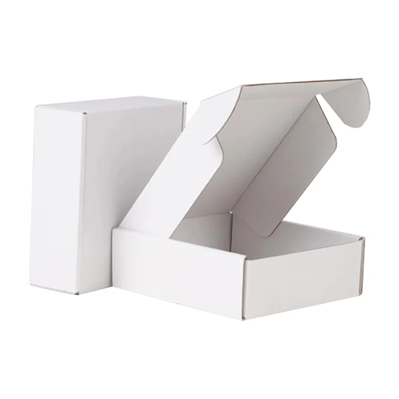 Cardboard Boxes Color Printing Processing High Quality Gift White Black Aircraft Corrugated Paper Mailing Box