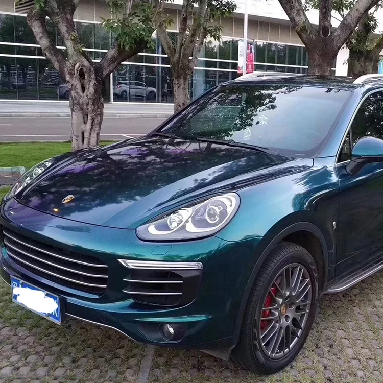 Multiple Colors 1.52*18m Paint Protection Self Healing Pvc Glossy Super Bright Royal Green Car Body Wrap Vinyl Film