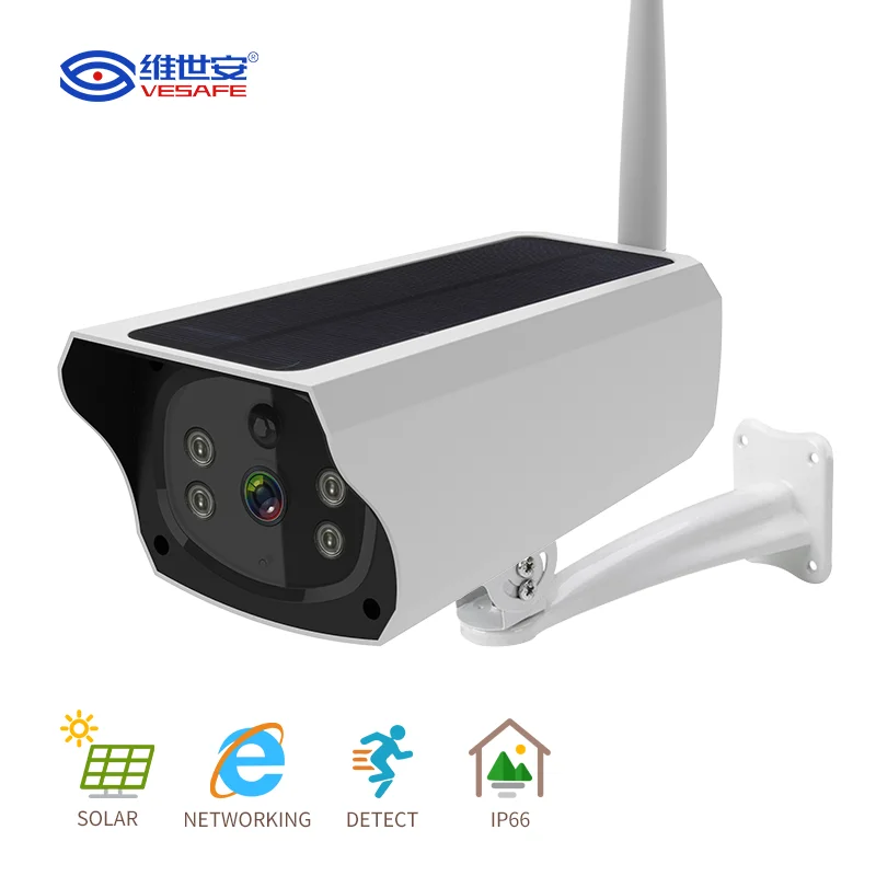  VESAFE продвижение CCTV безопасность Солнечная энергия наружная 1080P WIFI IP