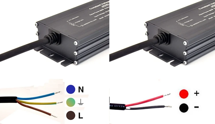 Constant Voltage Driver AC110/220V To DC12V/24V Waterproof IP67 Led Power Supply For Led Strip