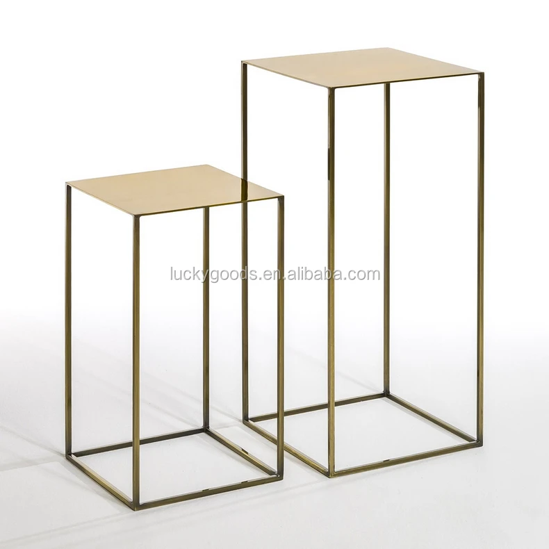 LDJ680 Popular selling showcase plaza decorative gold metal display stand