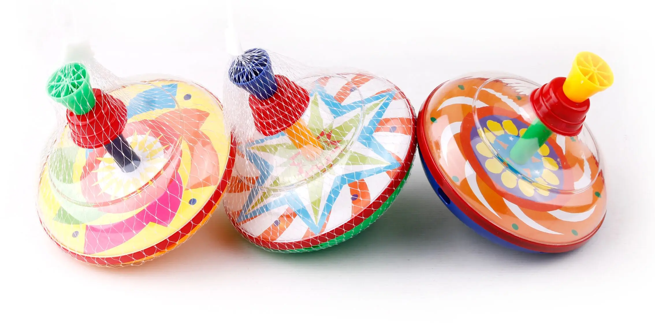 Various Styles Of Packaging Plastic Classic Hand Pressure Gyro Nostalgic Cool Pattern Spinning Top Toy Educational Toys For Kids