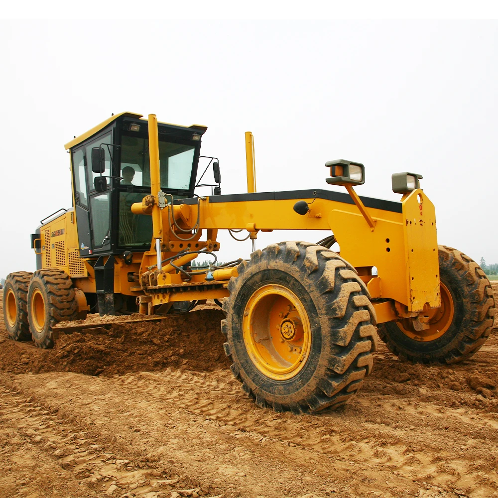 Chinese Top Brand 190HP Compact Hydraulic Motor Grader SG16-3 With Spare Parts