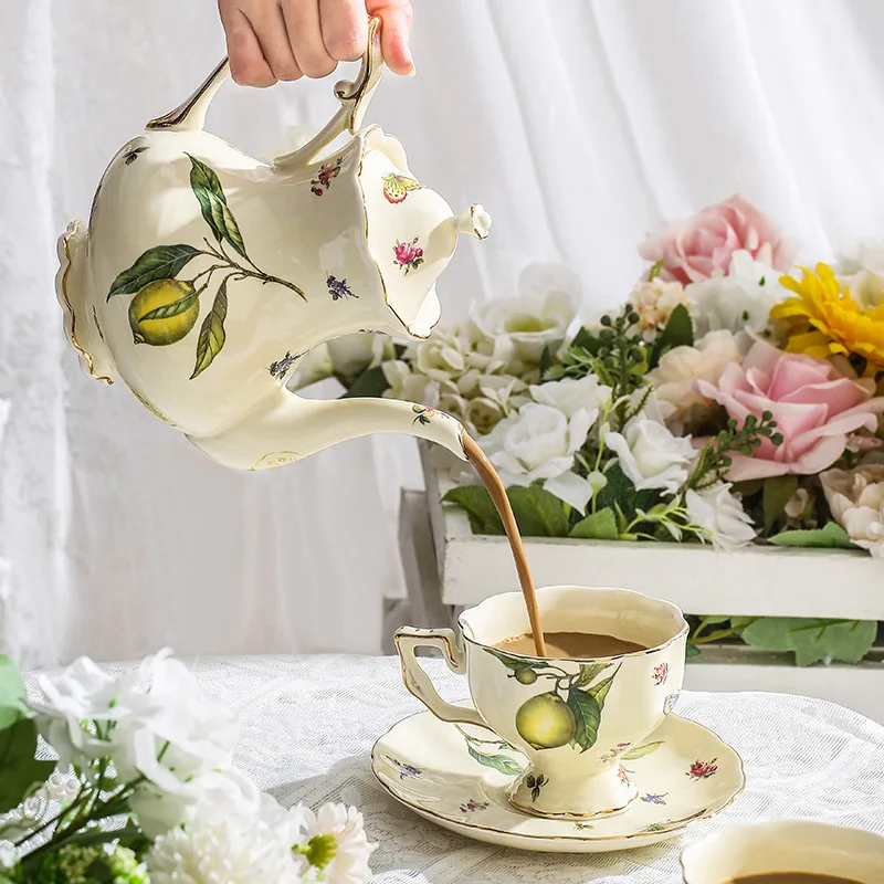 Чайник керамический винтажный