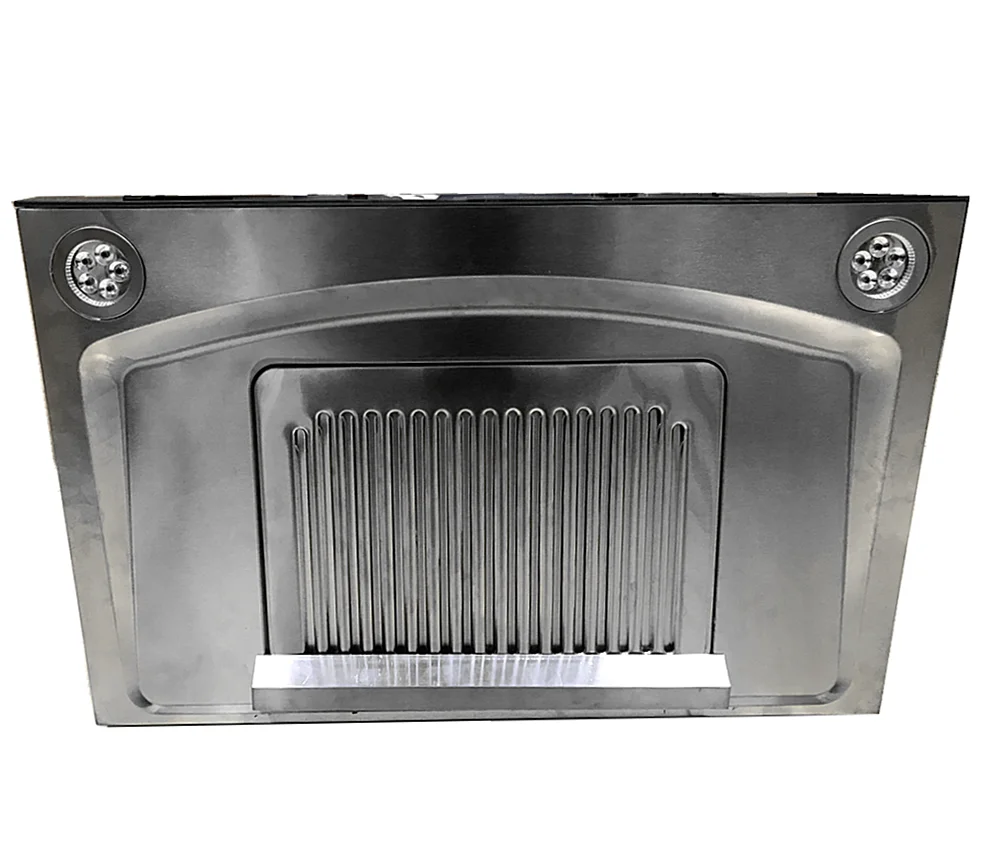 
Stainless Steel Wall Mount Kitchen Range Hood with LED Monitor Three Speed Controls Range Hood 
