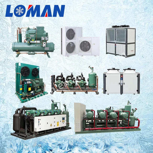 Полугерметичный конденсаторный компрессор Loman bit-zer для морозильной камеры 12 л.с. 14 15 18 20 25