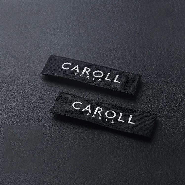 cheap care label customised fabric clothing laser cutting machine woven labels care labels