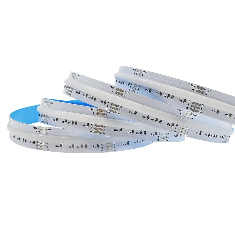 Dotless RGBWWCW COB LED Stripe High Density 840chips/m RGBWW FOB Lights RGBCCT LED Rope RGBIC LED Bar Profile Lighting