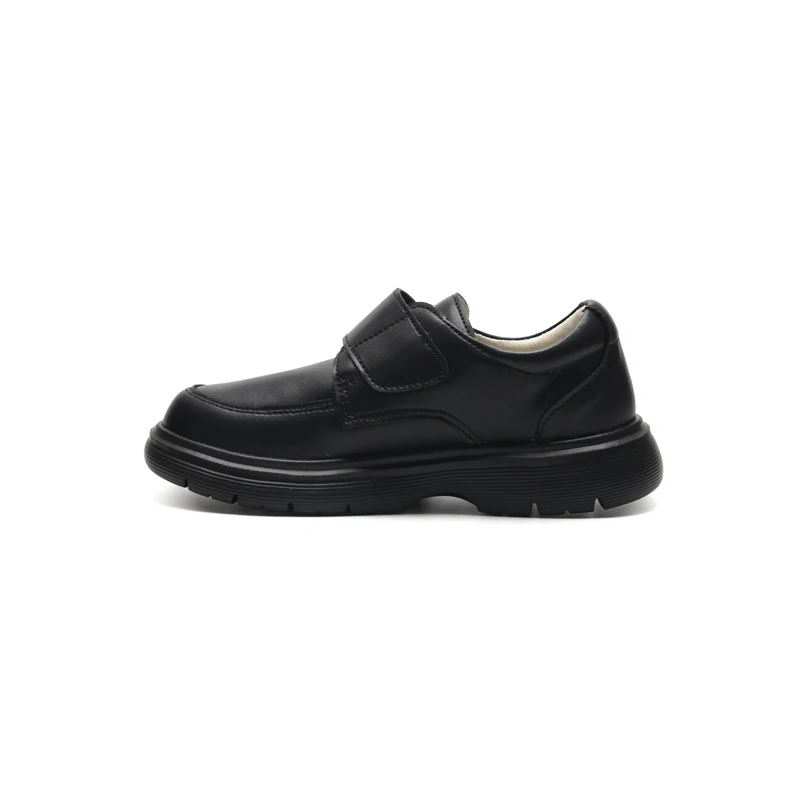 Babyhappy Classic Leather Shoes British Style Children Wedding Party School Performance Student Black Shoes For Kids Boys