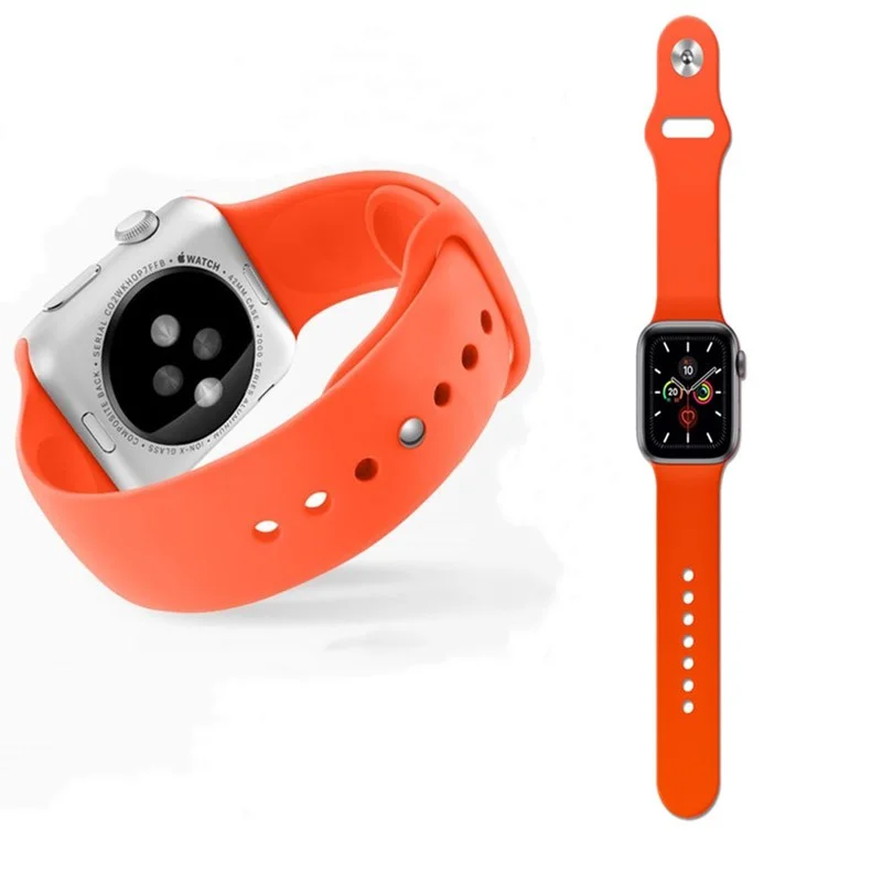  Ремешок для часов Apple Watch 38 мм 40 42 44 силиконовый браслет Iwatch Series 6/5/4/3/2/1IWatch 51