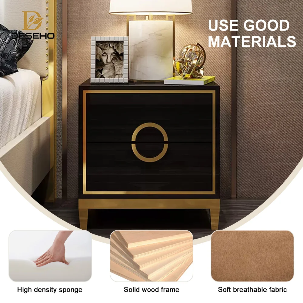 DISIHE 2024 Hot Sale Modern Design Luxury Bedroom Sets Wooden Bedside Night Stand for Living Room and Hotel/Apartment Use