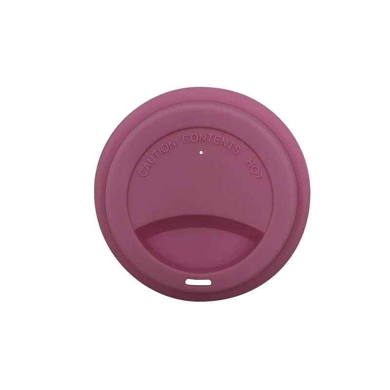 3.5inch Round Shape Colorful Coffee Lid Silicone Reusable Coffee Cup Lid For Juice Tea Coffee Soft Drink cup lid