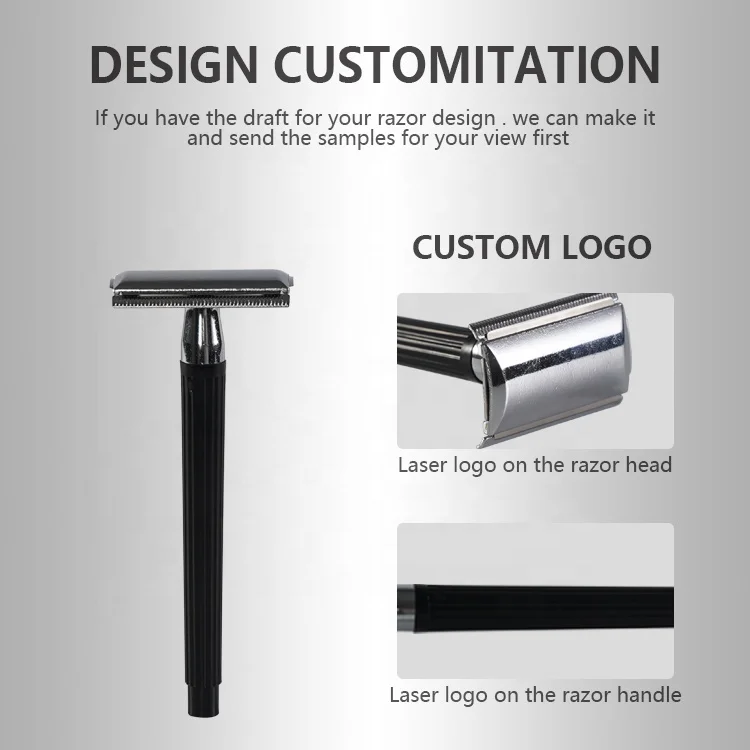 High Quality Adjustable Steel Safety Shaver Modern Design Double Edge Metal Safety Shaving Razor In Pakistan