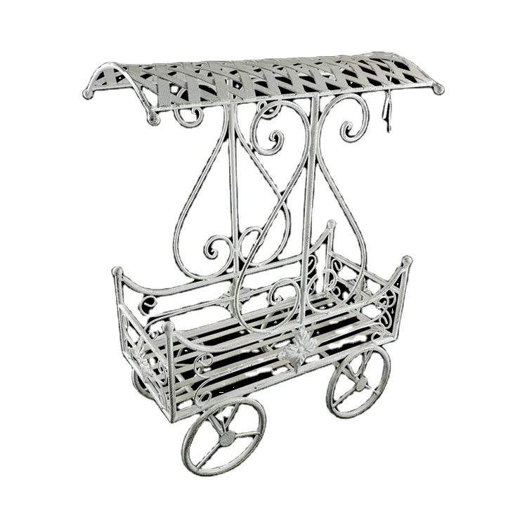 Home Outdoor bicycle White Metal Flower Wedding Decor Display Stand