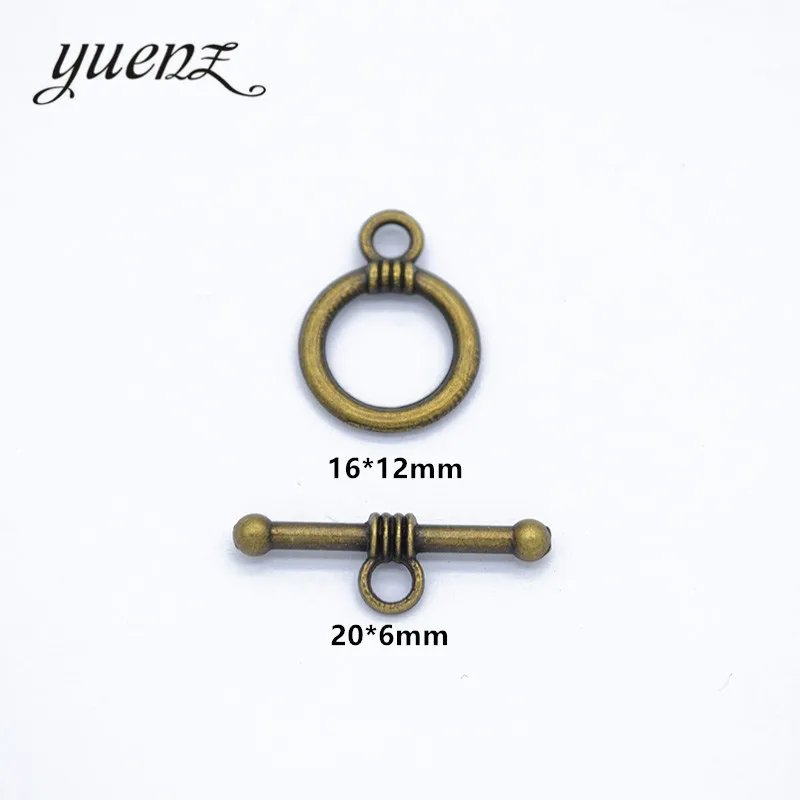 YuenZ Antique Silver Round-shaped OT Toggle Clasp Metal Fastener Bracelet For Jewelry Making DIY Accessories V212