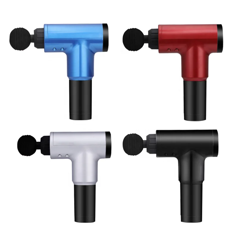 New Body Power Fascial Gun FH-320 Mini Muscle Massage Gun with 4 Massage Heads Percussion Massager