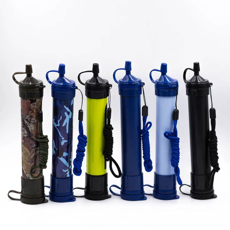 Hiking Personal Water Bottle Straw Camping Portable Water Filter