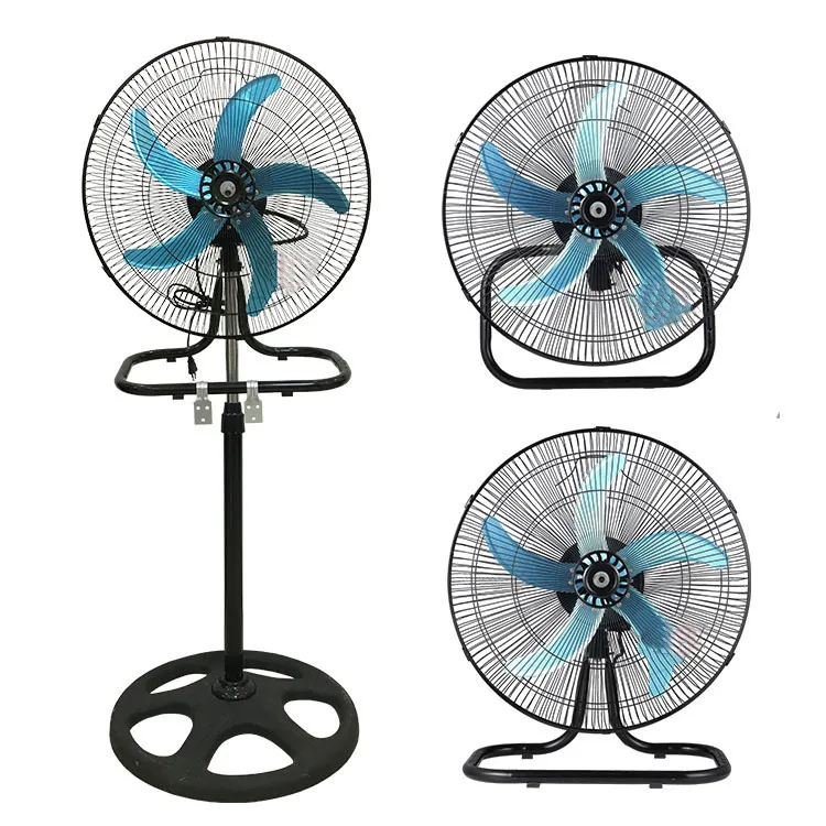 Portable 18-Inch Electric AC Motor Fan 3-Speed Plastic Pedestal Fan with Oscillation & Cooling Function for Home & Garage Use