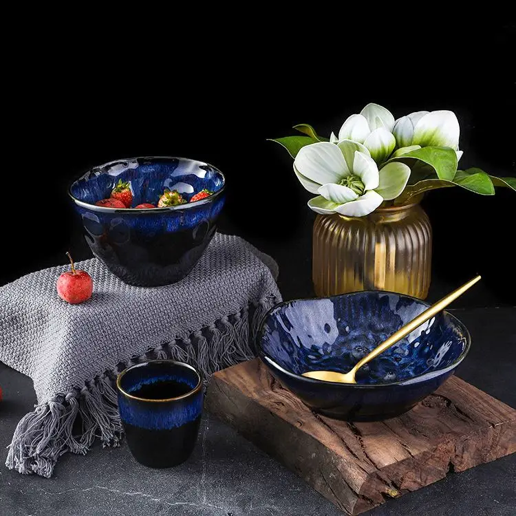 Strong Ceramic Bowls Dishes Porcelain Ceramic Colour Bowl