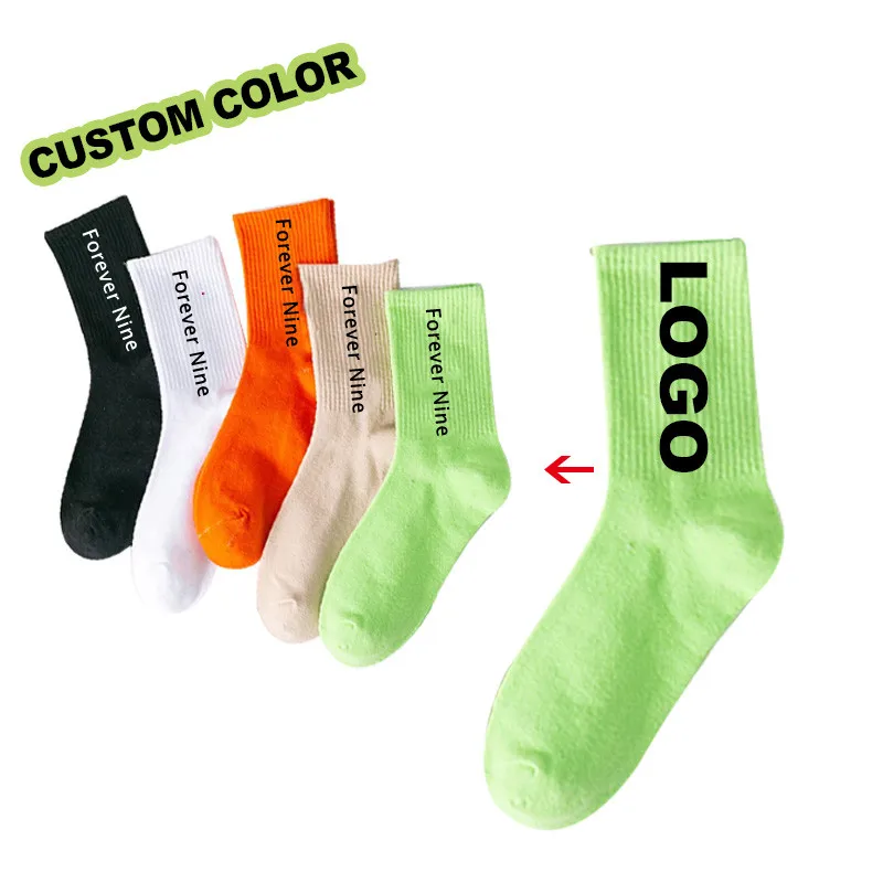 Low Moq Customized Crew Odm Socks Custom Logo Sox Men Custom Made Socks