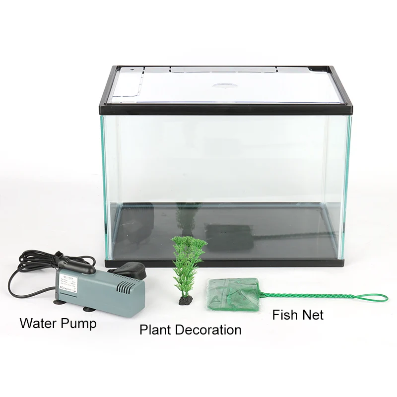 Heto YG-14A Aquariums Glass Fish Aquariums for Raising Fish with Led Light