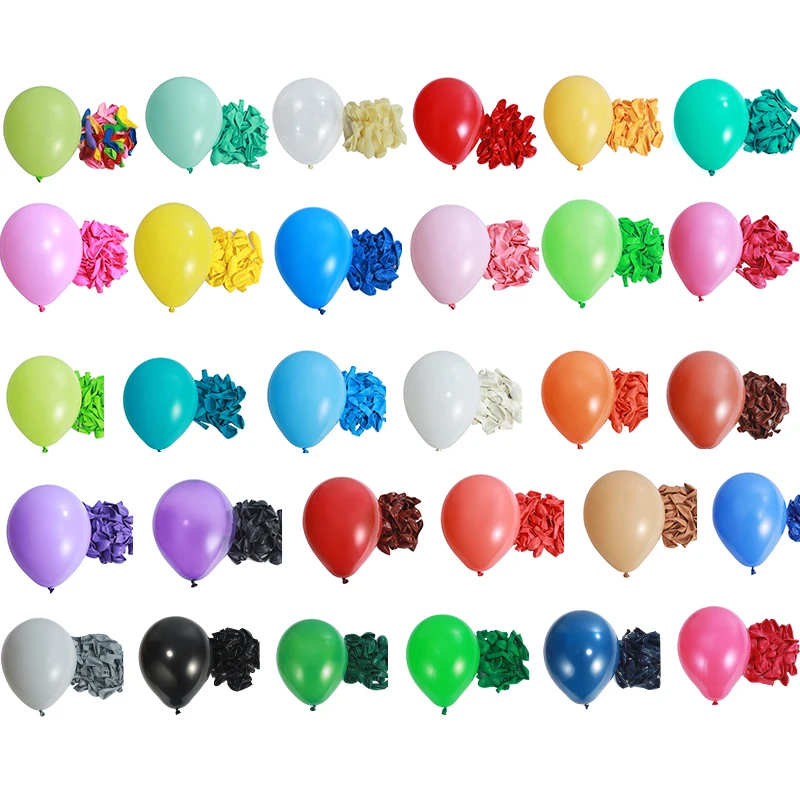 Customized matte thickening balloon Birthday party balloons Global export balloons 100pcs in bag