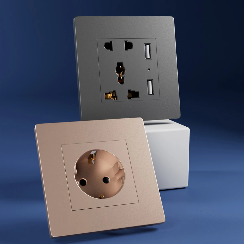 Factory Outlet NEW design Smart Life Home House 220V Smart Switch WiFi Wireless Remote LED Light tuya Wall Switch and Socket