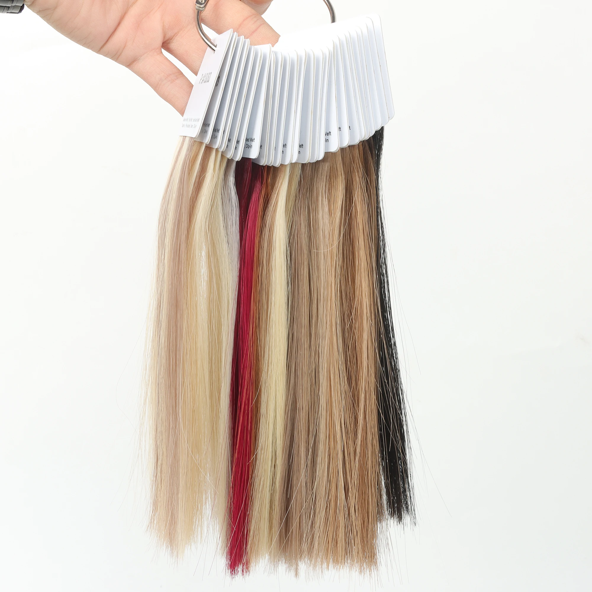 Wholesale high quality salon color ring piano ombre color russisn human hair color swatch hair extension
