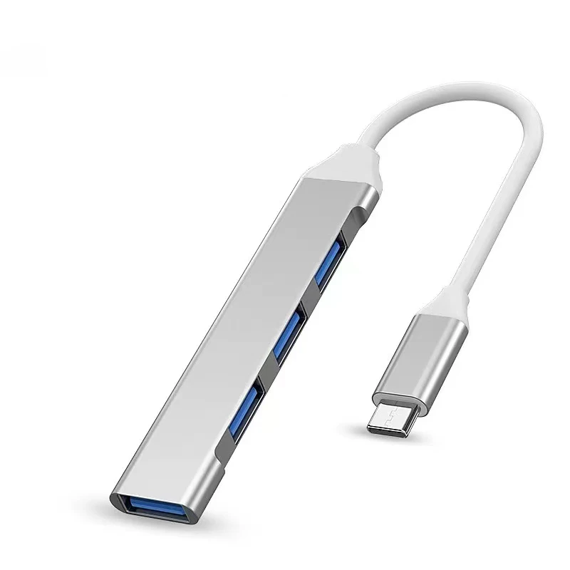 Самые дешевые цены 4 порта usb 3 0 концентратор Тип C мультифункциональное USB hub адаптер док-станция для