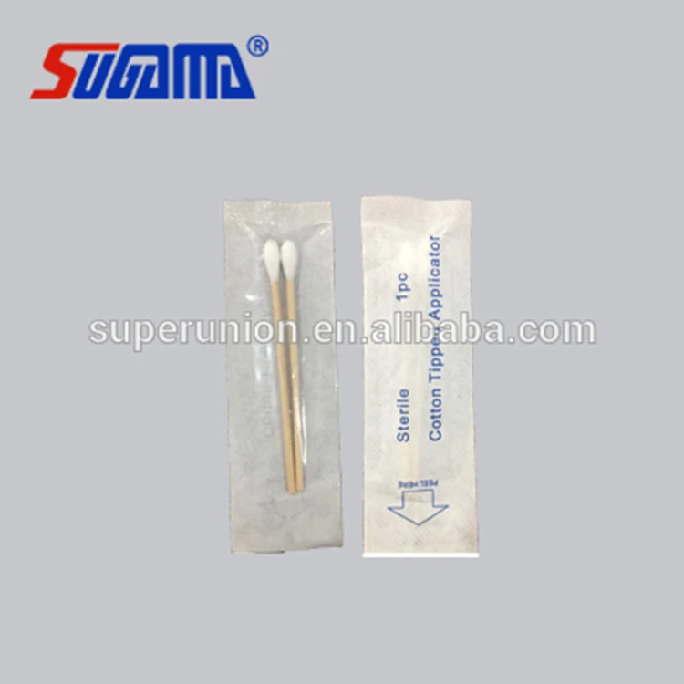 wholesale disposable eco-friendly natural cotton swab paper stick cotton ear buds