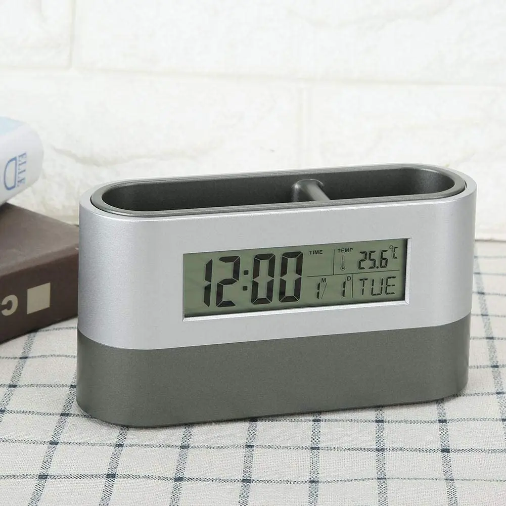 Desk & Table Clocks Creative Pen Holder Clock