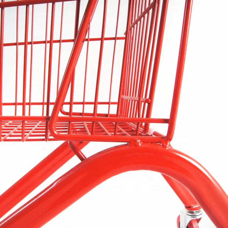 Cheap portable small cute supermarket grocery metal children toy shopping trolley for sale