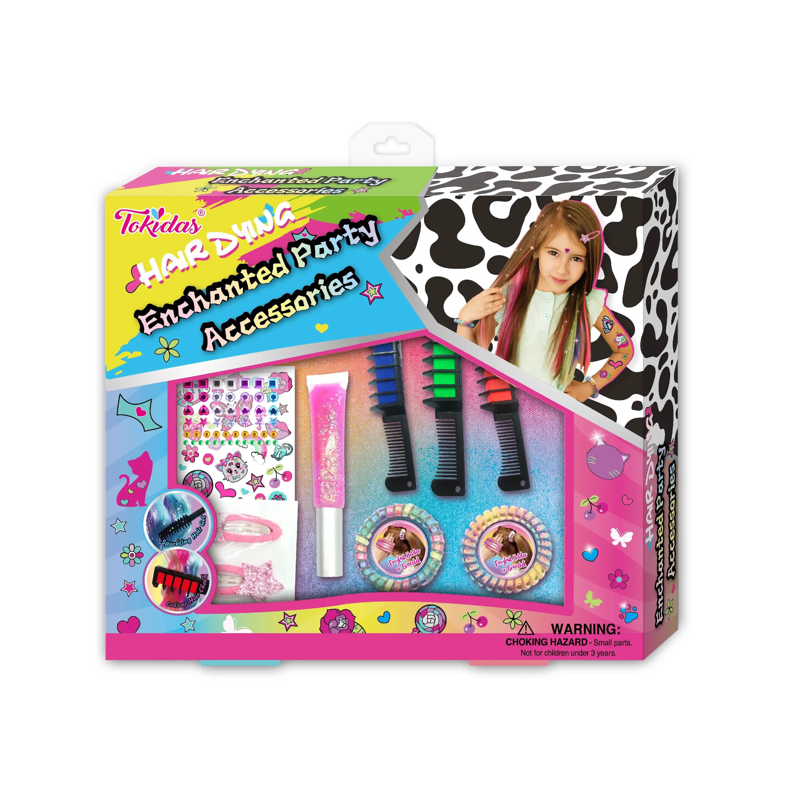 Teen fashion temporary hair chalk hair style set non toxin