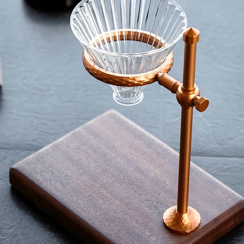 hand drip pour over coffee filter holder coffee filter paper rack Wood